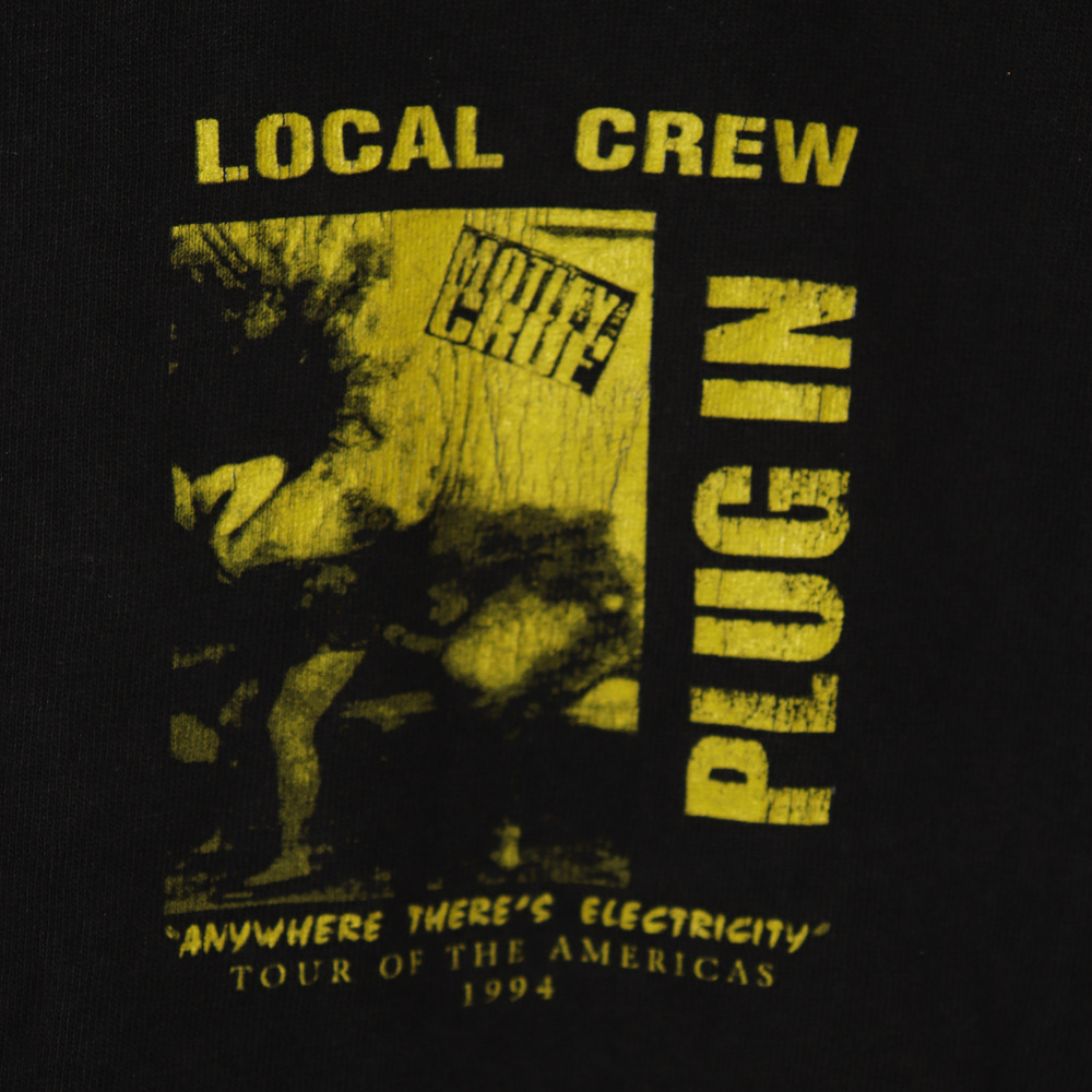 Motley Crue Local Crew Tour Shirt 1994 XL Vintage